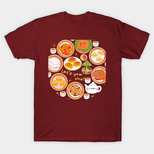 Let’s Yum Cha T-Shirt by Figberrytea
